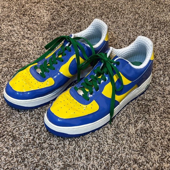 Nike Air Force Other - Nike Air Force 1 Blue and Yellow Shoes